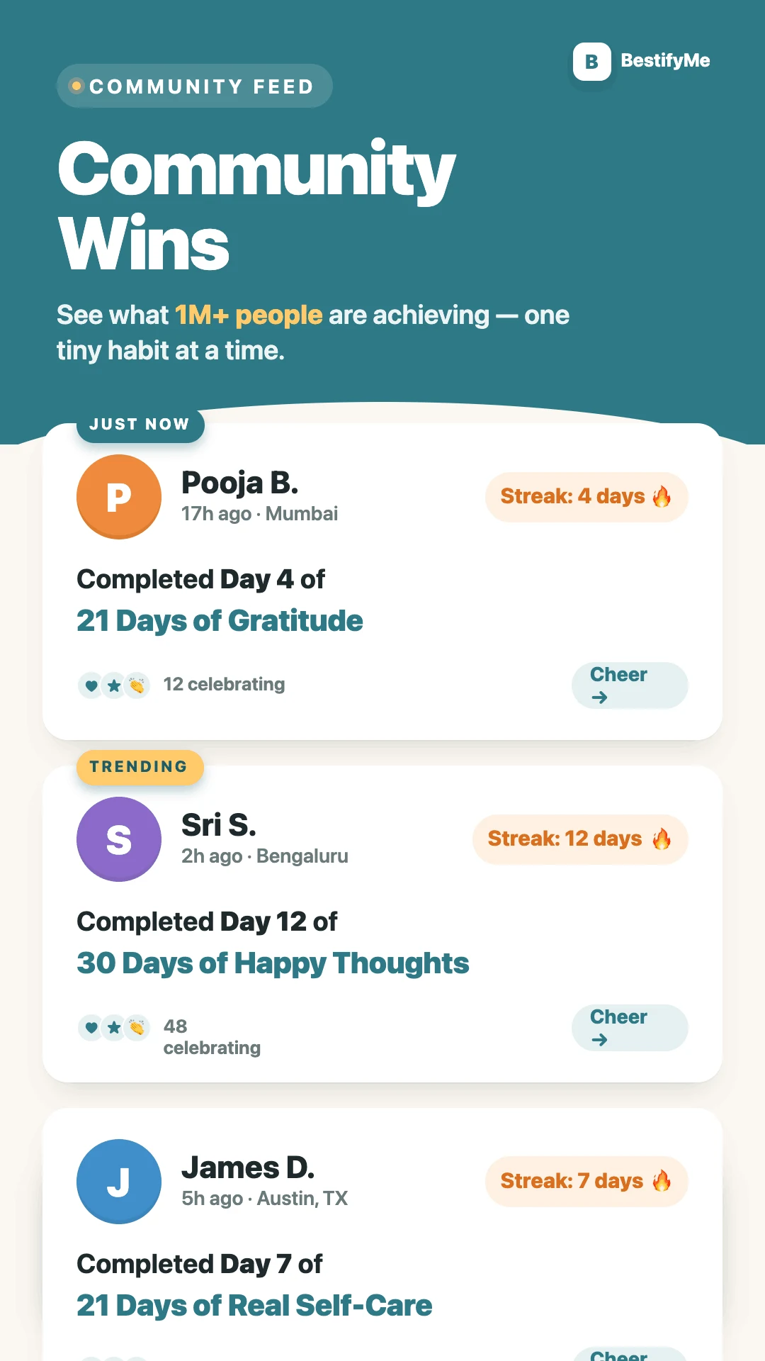 21 Day Habit Challenge App screenshot