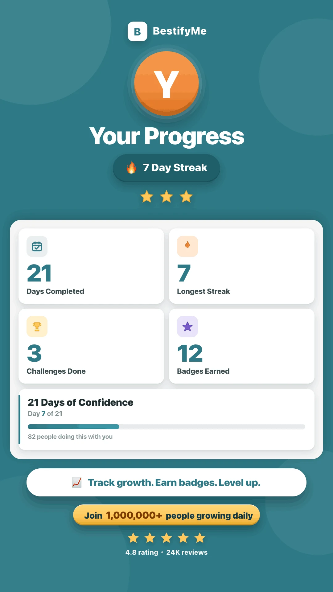 21 Day Habit Challenge App screenshot