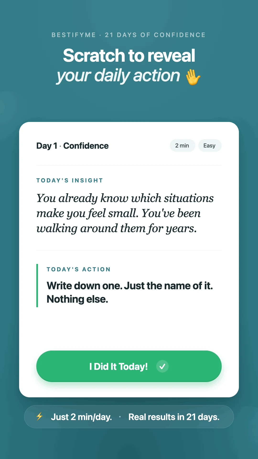 21 Day Habit Challenge App screenshot